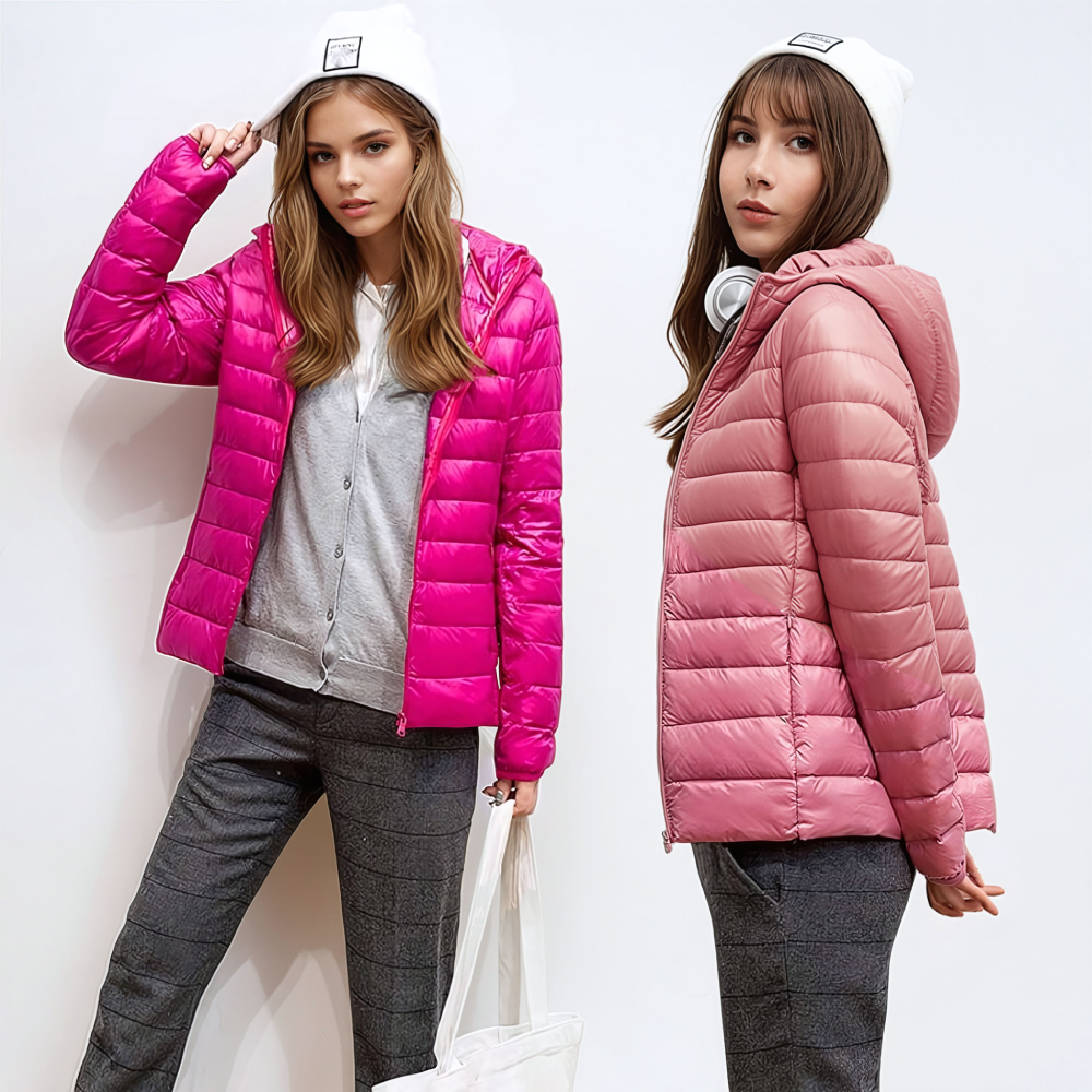 Doudoune l?�g?�re et chaude en duvet de canard pour femme �?� JolieDoudoune