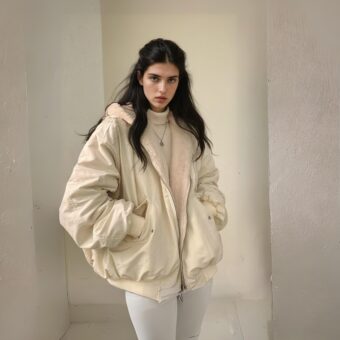Veste réversible pour femme doublée polaire