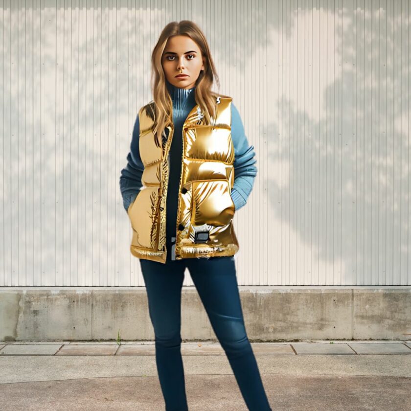 Doudoune sans manches dorée pour femme img 09 2024 Doudoune sans manches doree pour femme 5