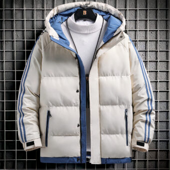 Doudoune bicolore et chaude pour homme
