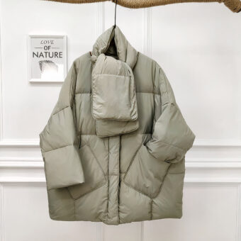 Doudoune épaisse surdimensionnée en duvet de canard