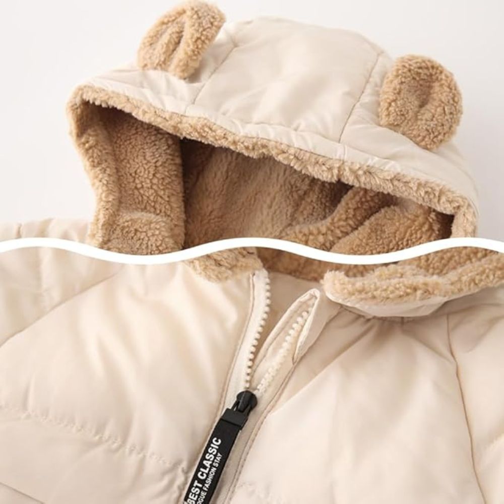 Doudoune D'hiver Confortable Rembourrée Chaude à Capuche Pour Filles Et