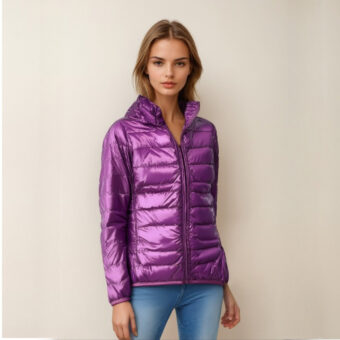 Doudoune légère et chaude en duvet de canard pour femme