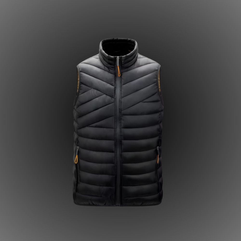 Doudoune noire sans manches pour homme grande taille �?� JolieDoudoune