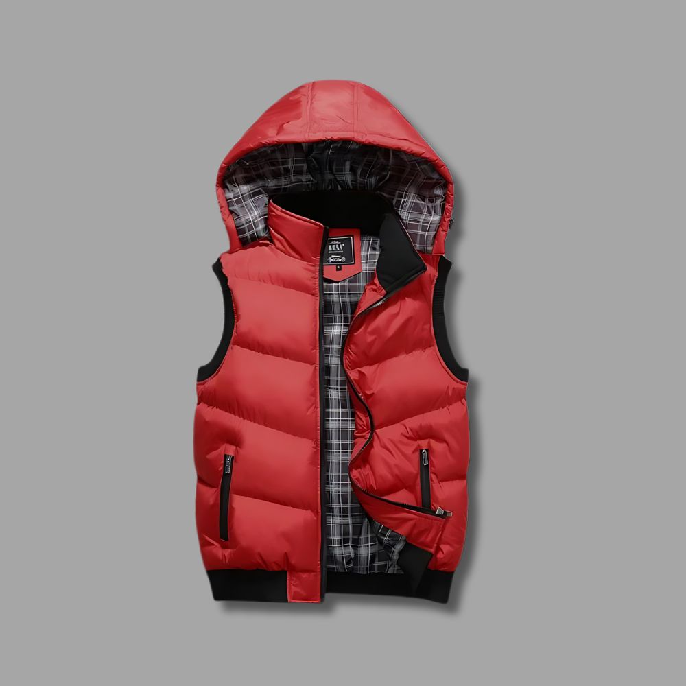Doudoune sport bicolore sans manches homme – Image 3